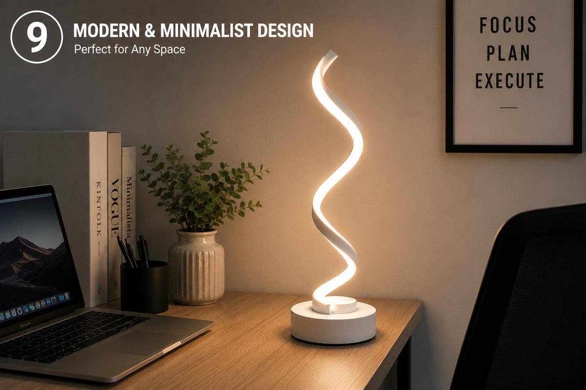 Modern Spiral LED Table Lamp