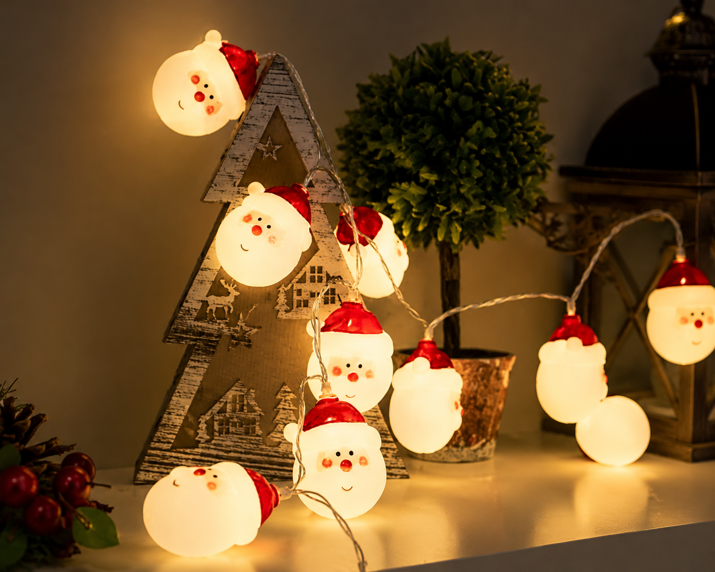Santa Claus LED String Lights