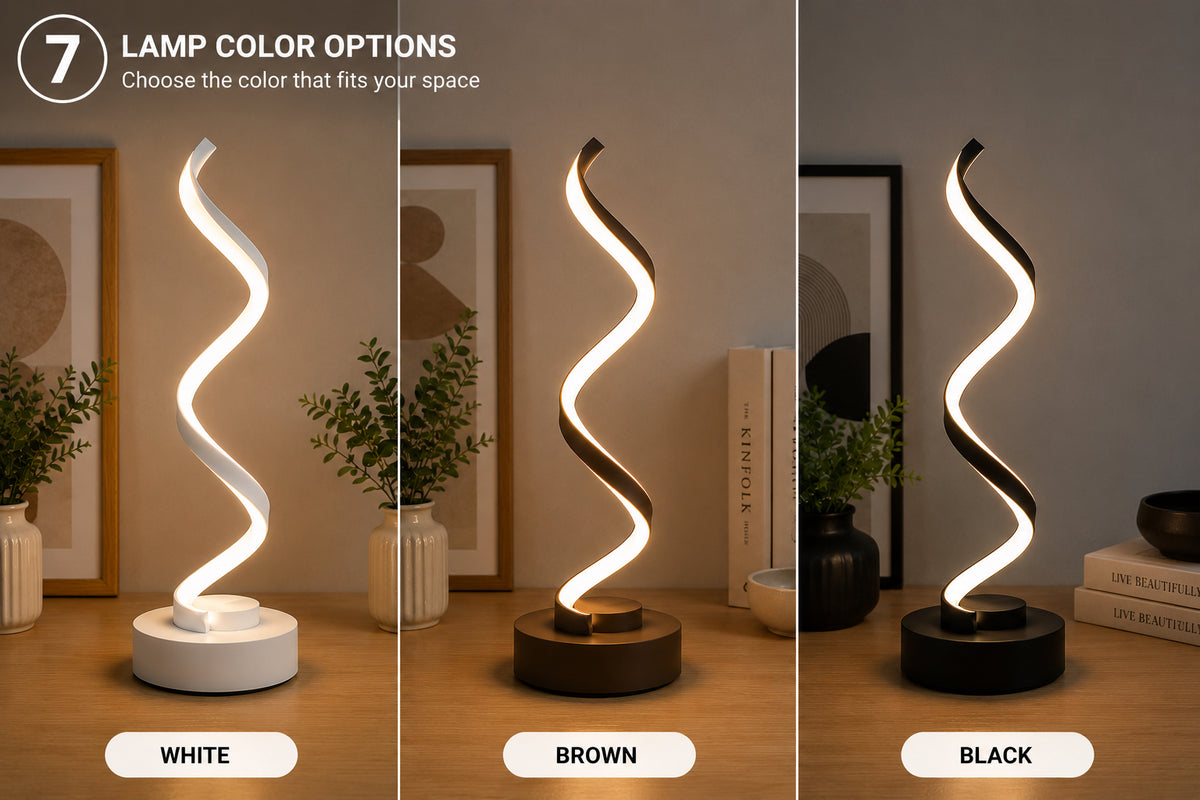 Modern Spiral LED Table Lamp
