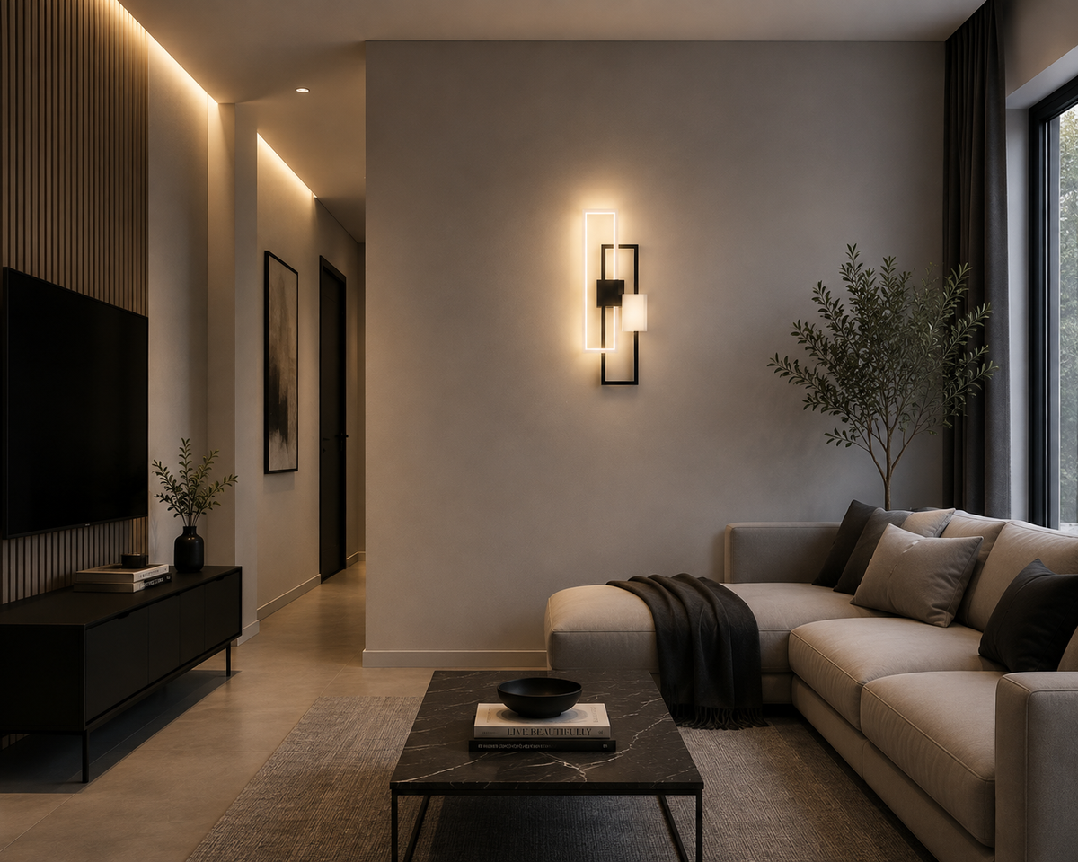 Modern Geometric LED Wall Light