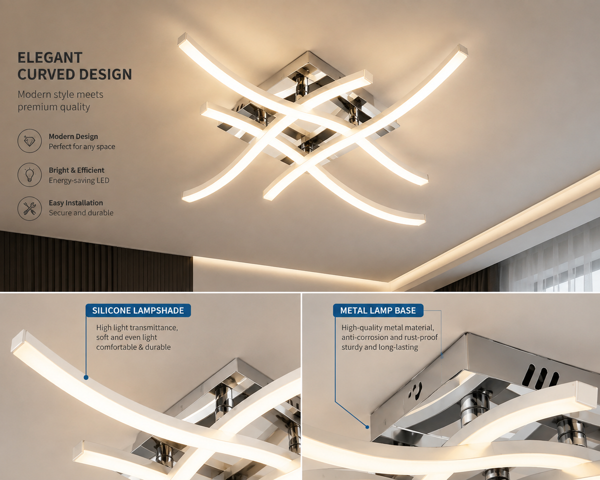 Modern LED Dimmable Ceiling Light
