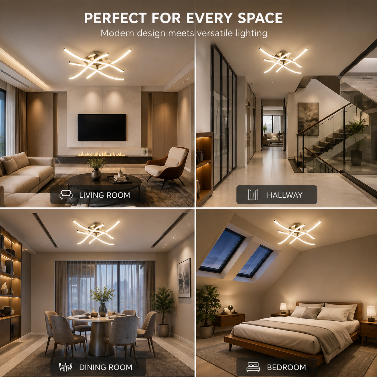 Modern LED Dimmable Ceiling Light