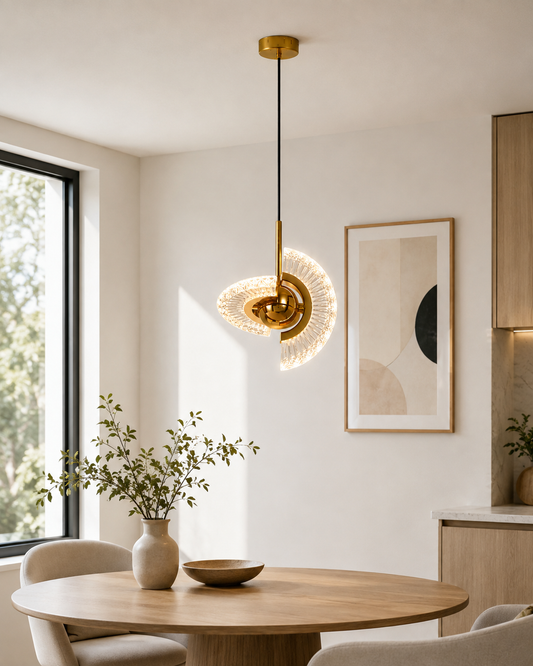 Crystal Halo LED Pendant Light