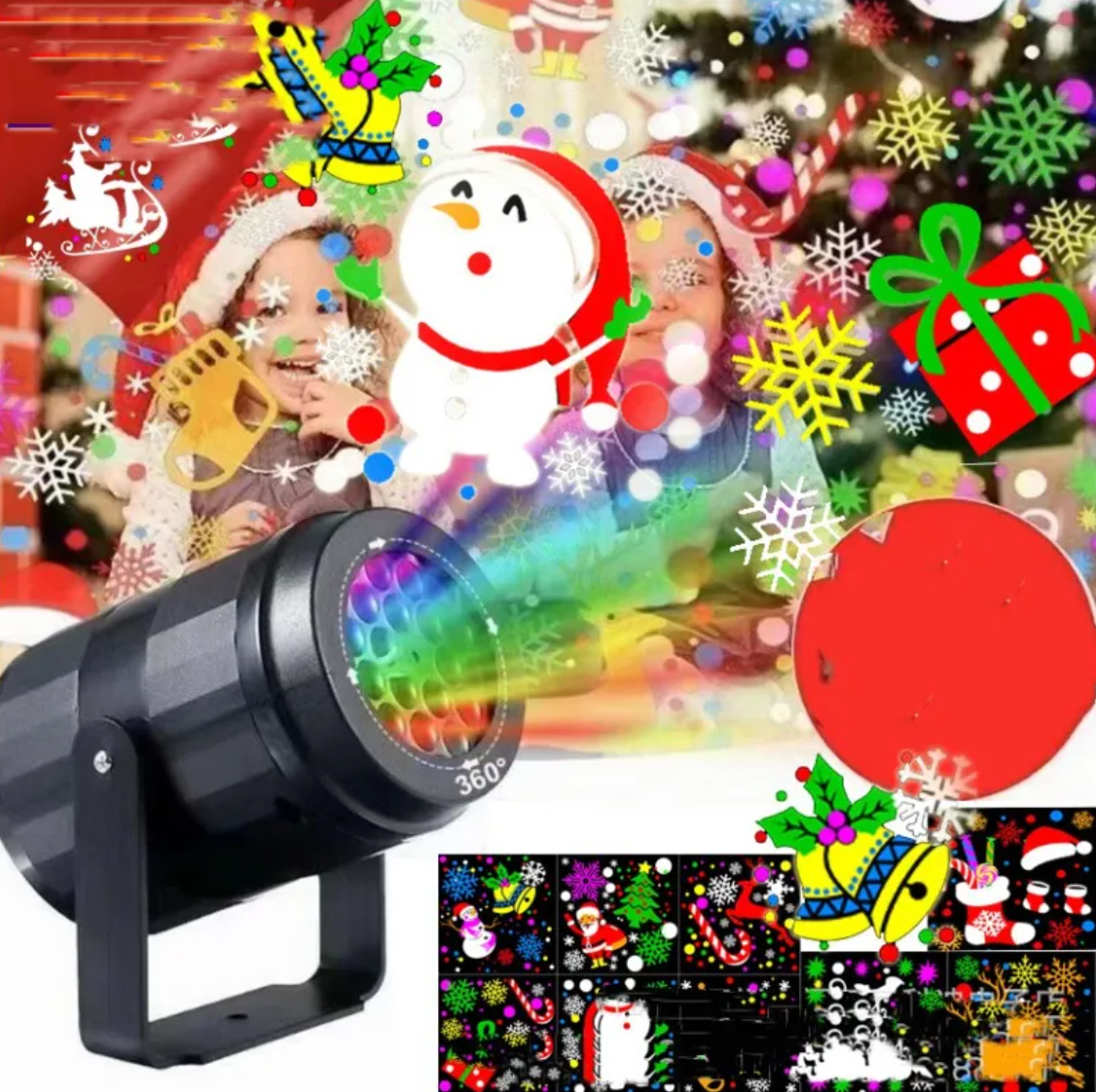 16-Pattern Christmas Projector Lamp