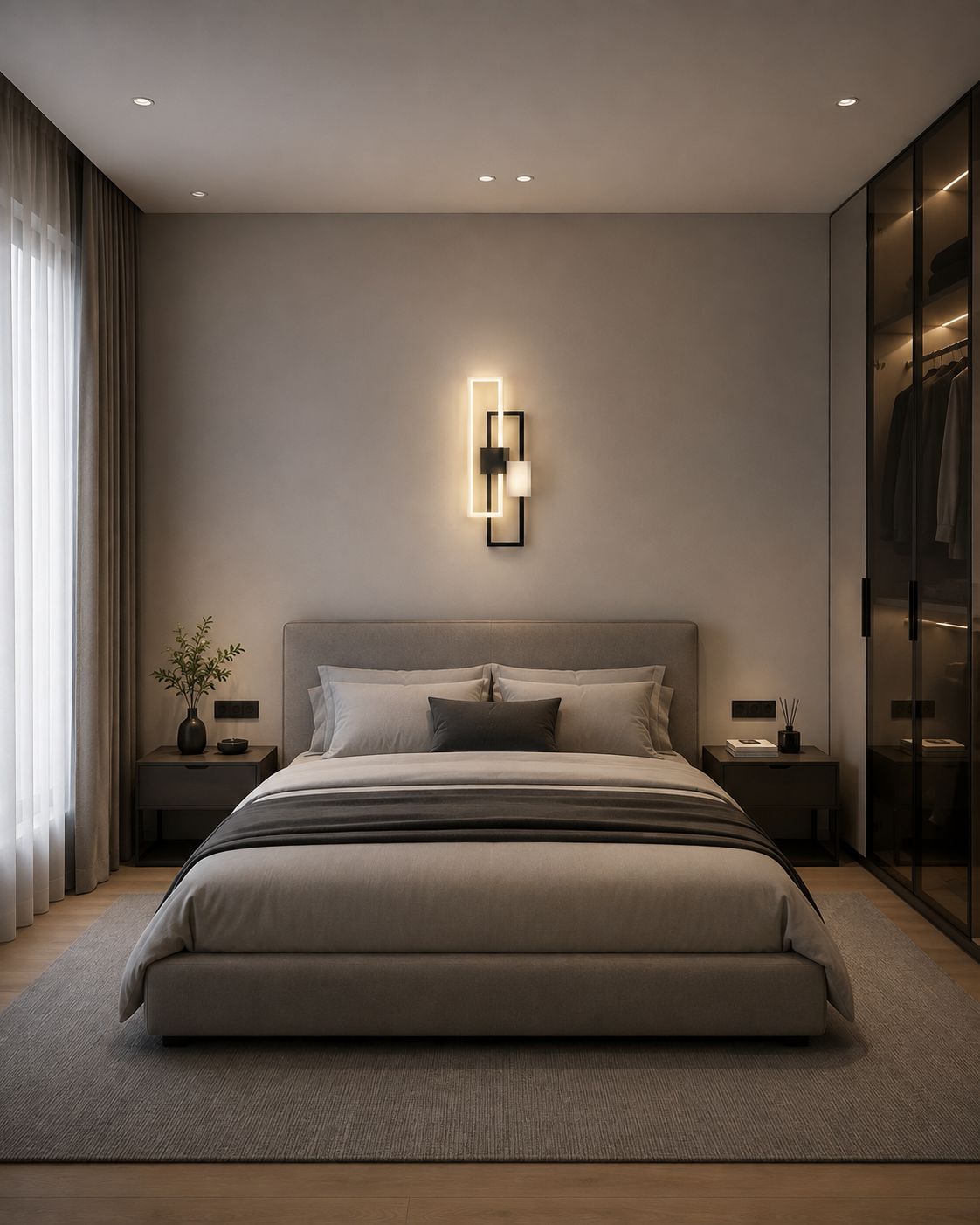 Modern Geometric LED Wall Light