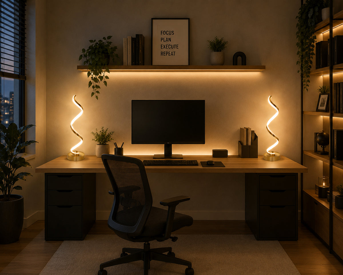Modern Spiral LED Table Lamp