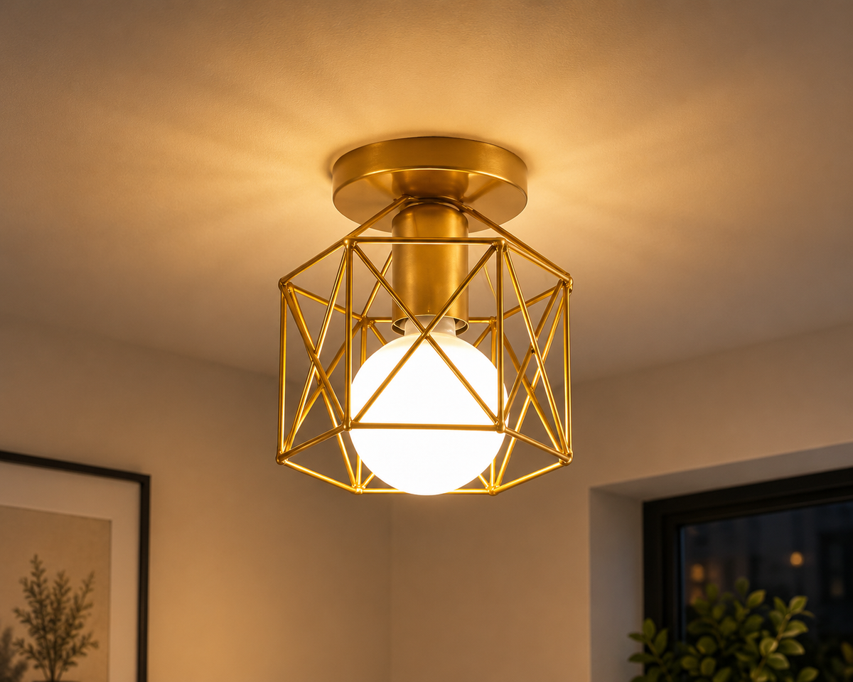 Modern Geometric Ceiling Light