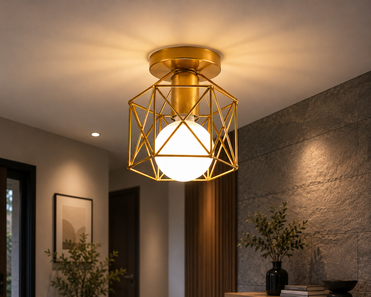 Modern Geometric Ceiling Light