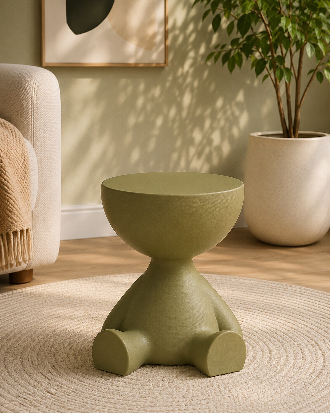 Modern Sculptural Side Table