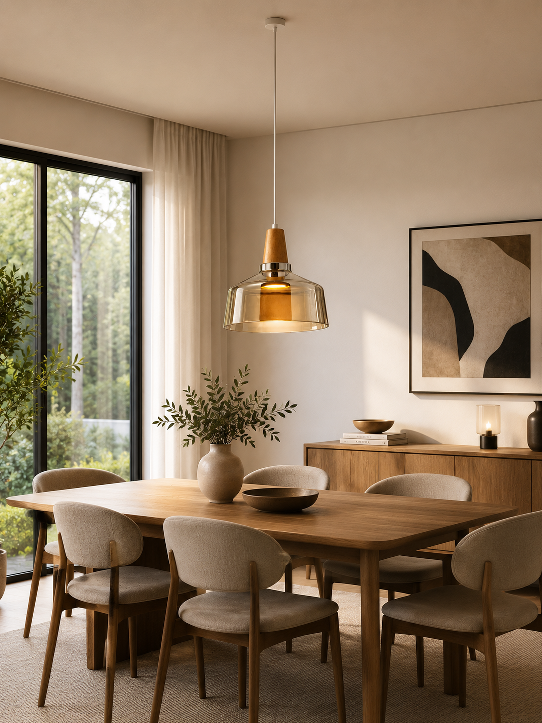 Glass Pendant Light