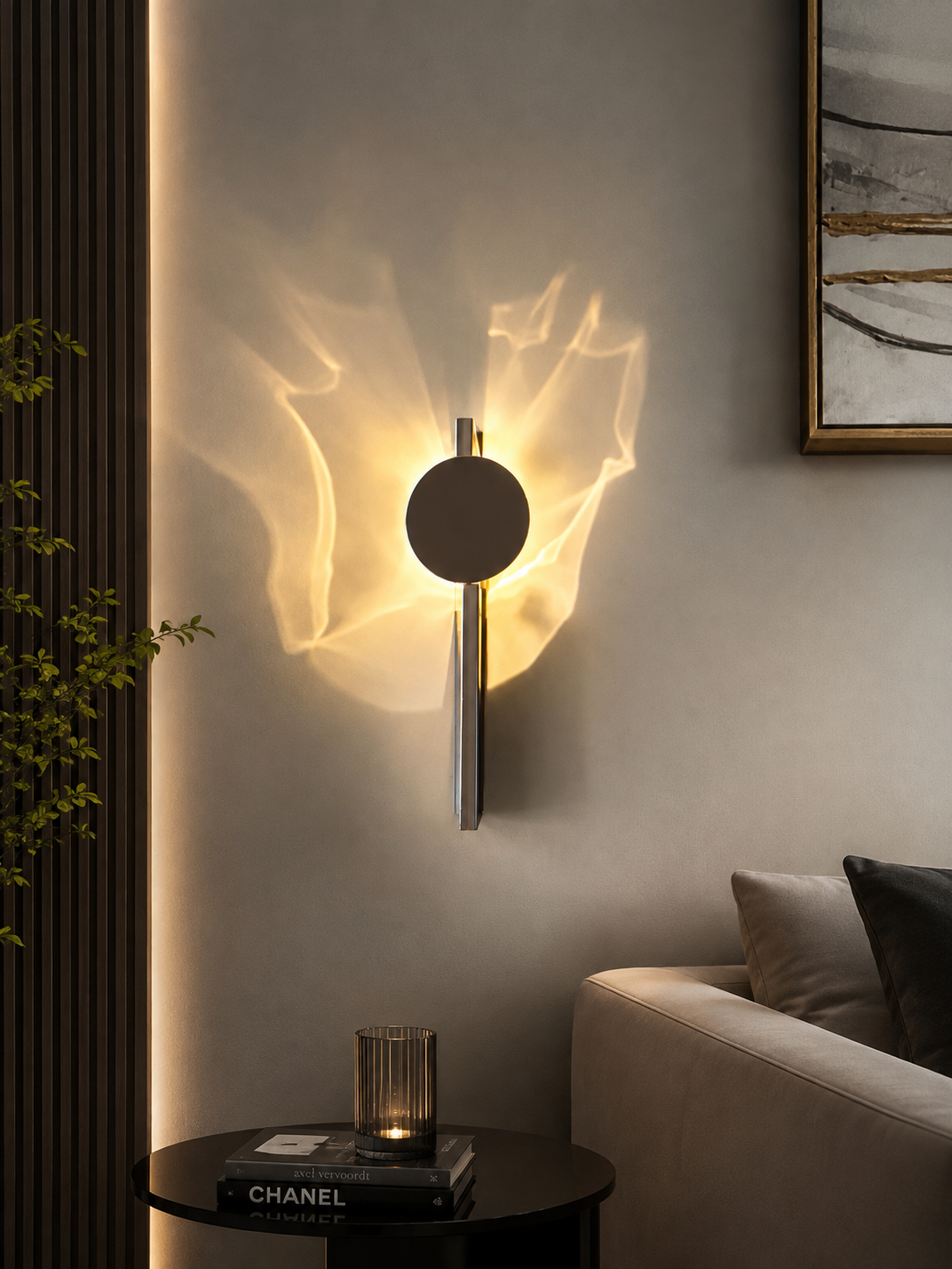 Modern Corrugated LED Wall Light | Waterproof Minimalist Indoor & Outdoor Wall Sconce