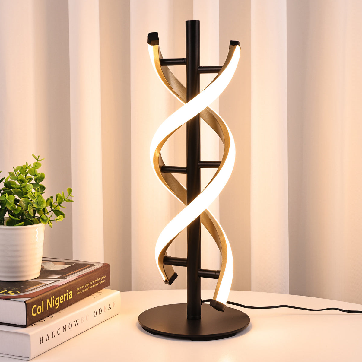 Double Helix LED Table Lamp