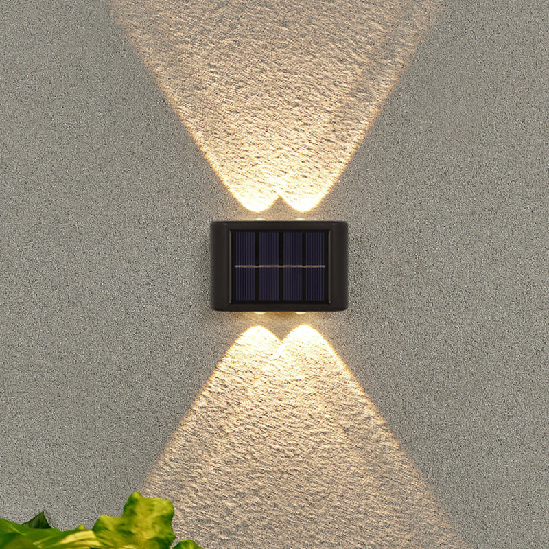 Solar Dual-Head Waterproof Outdoor Wall Lamp