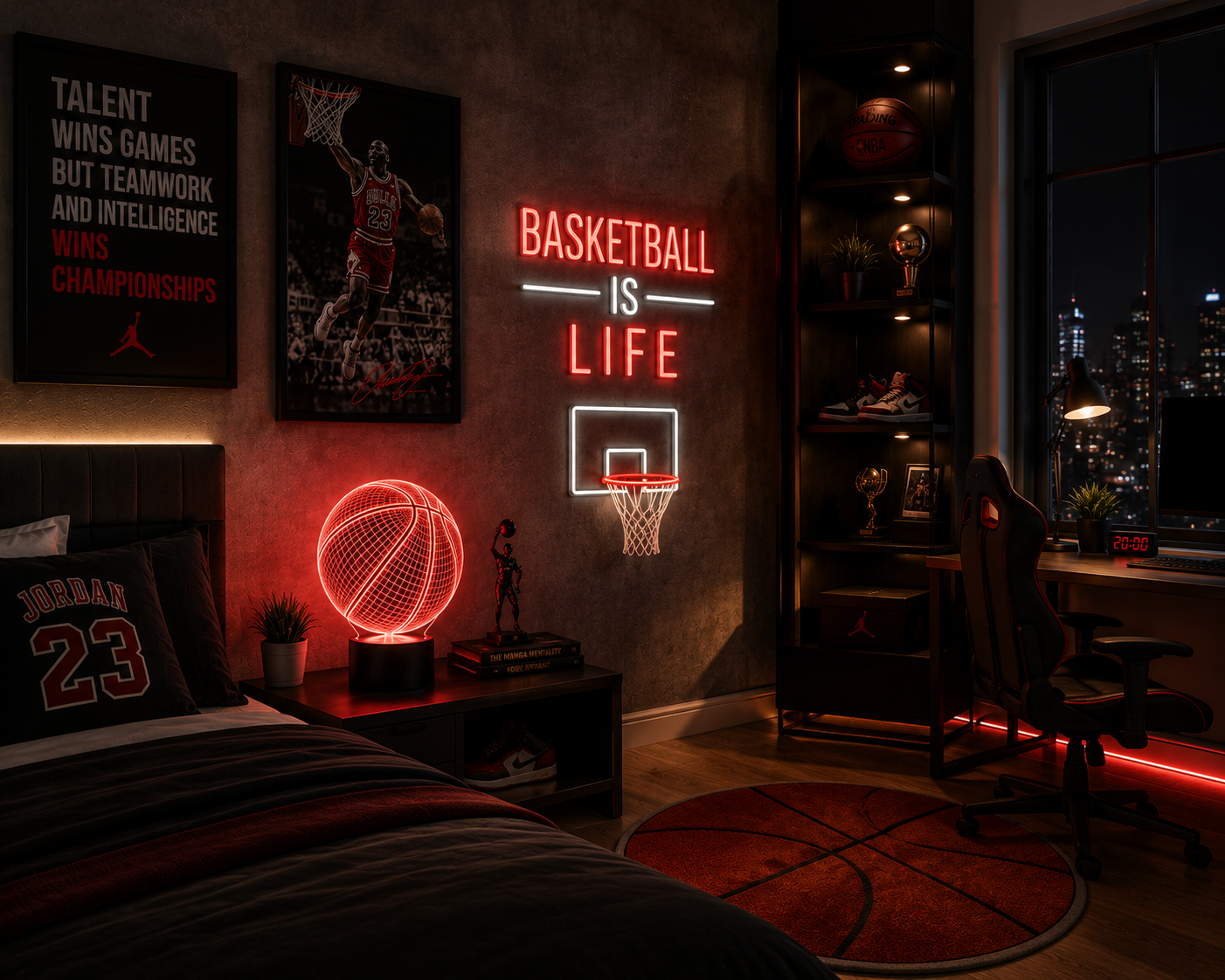 Basketball Creative 3D Table Lamp