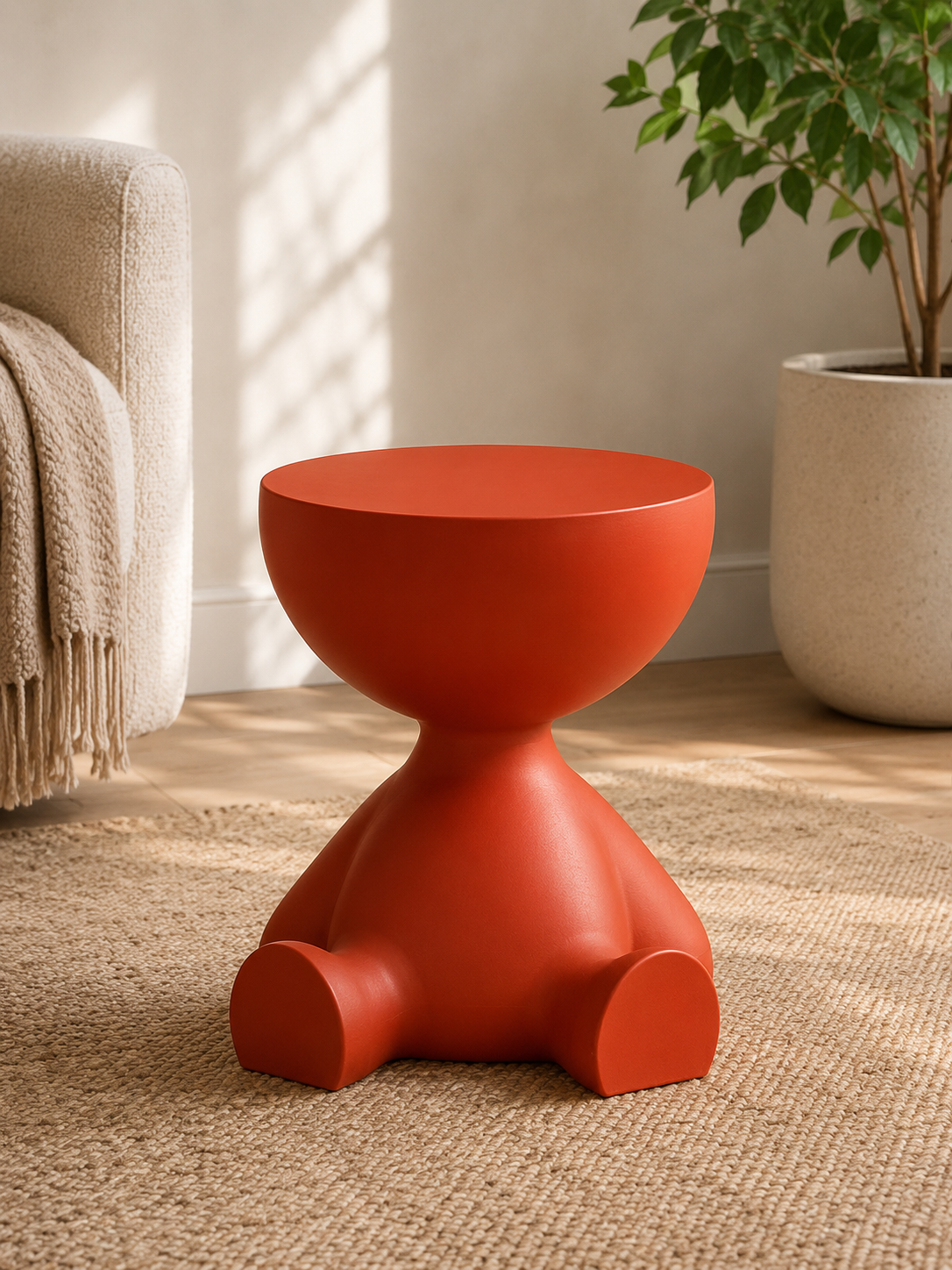 Modern Sculptural Side Table