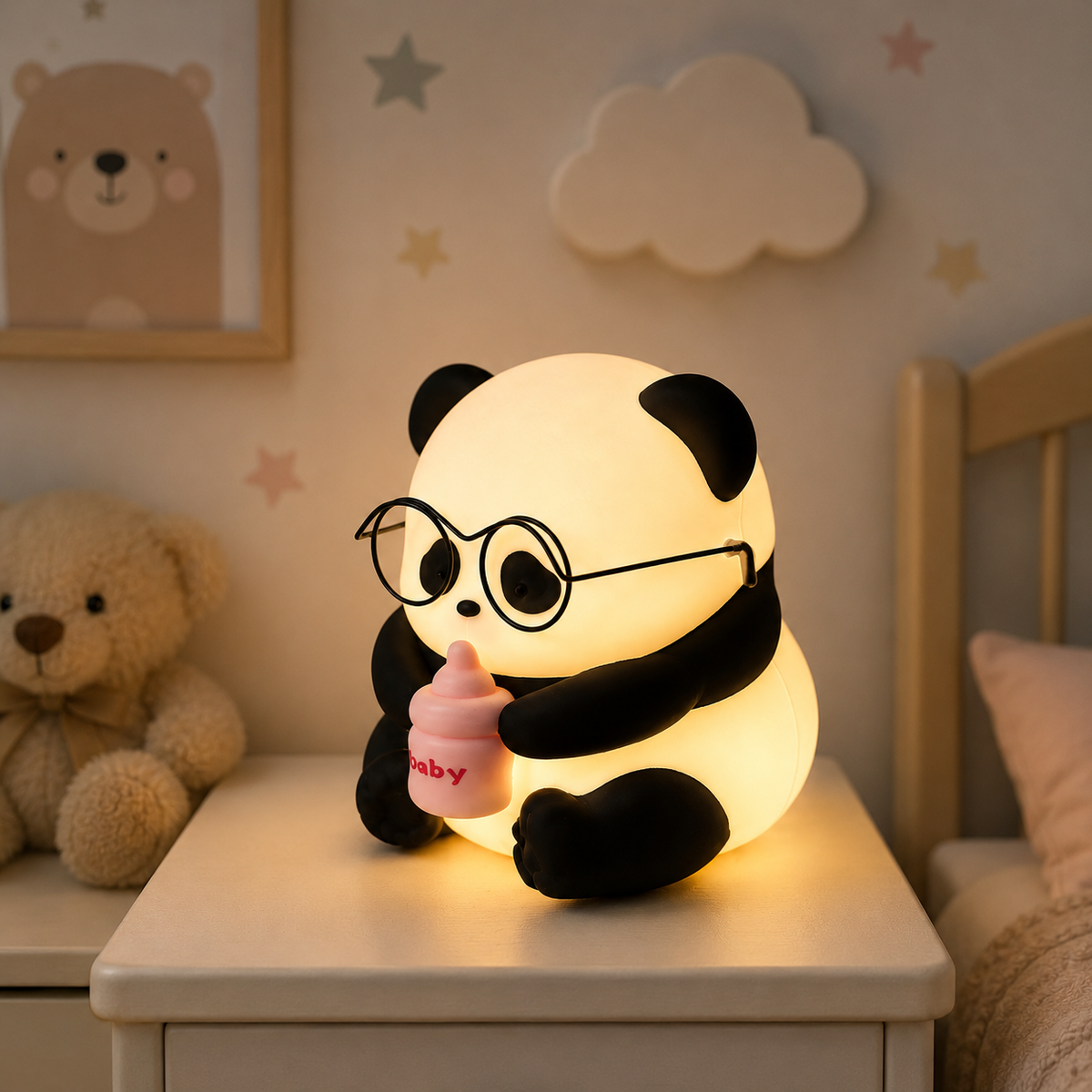 Flower Panda Night Light