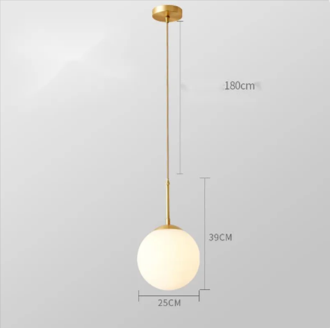 Modern Glass Globe Pendant Light