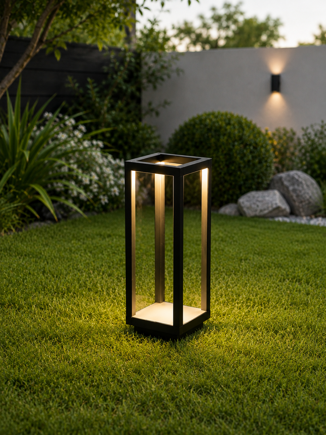 Modern Rechargeable LED Outdoor Table Lamp | Waterproof Dimmable Cordless Lantern for Indoor & Outdoor Use
