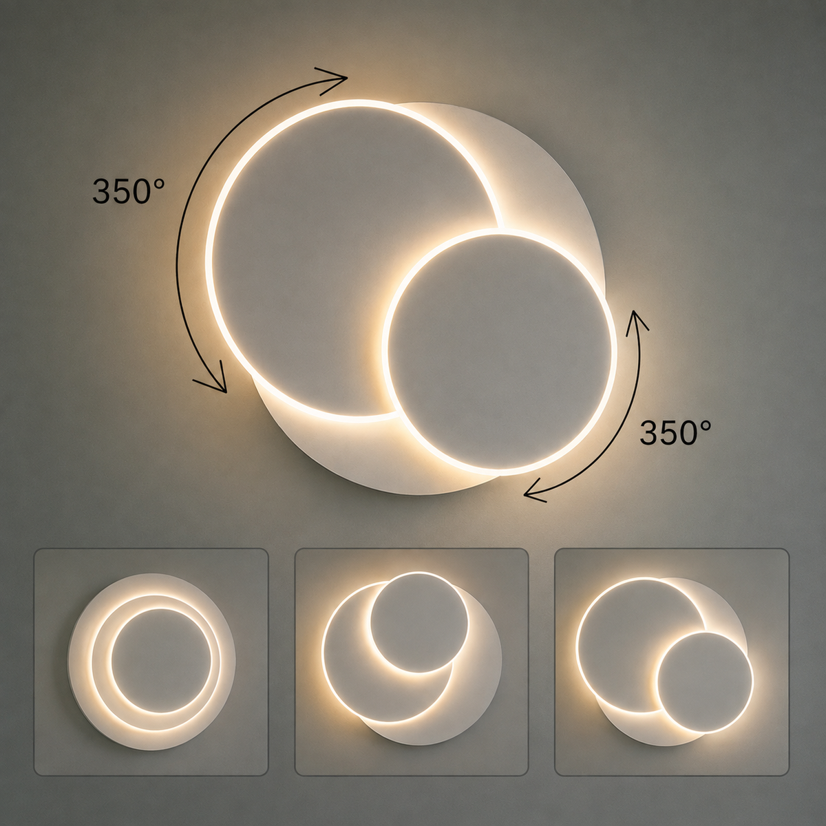 Modern Rotating LED Wall Light