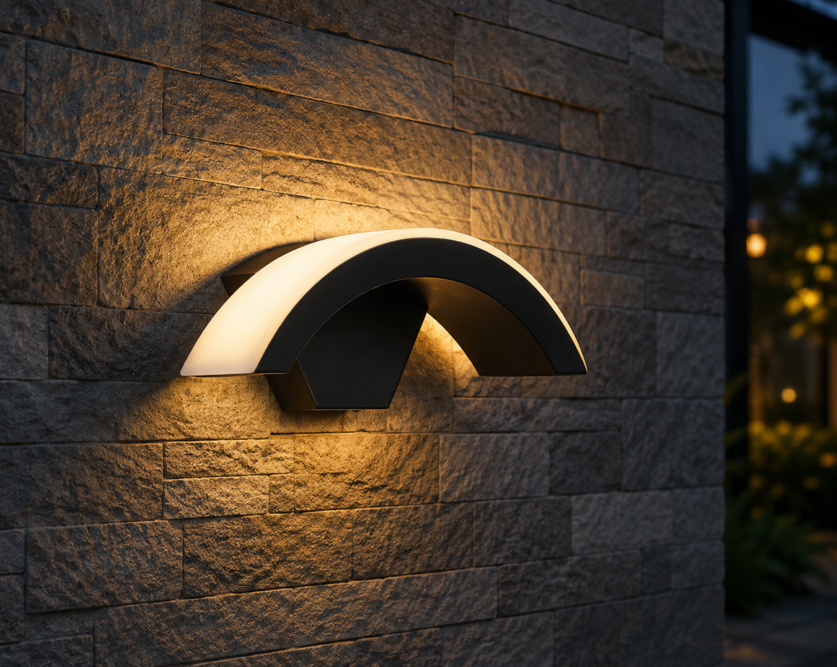LED Curved Moon Wall Light