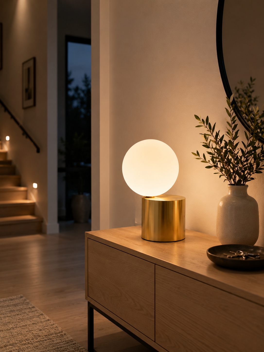 Nordic Minimalist Globe Table Lamp | Modern LED Bedside Lamp for Bedroom & Living Room