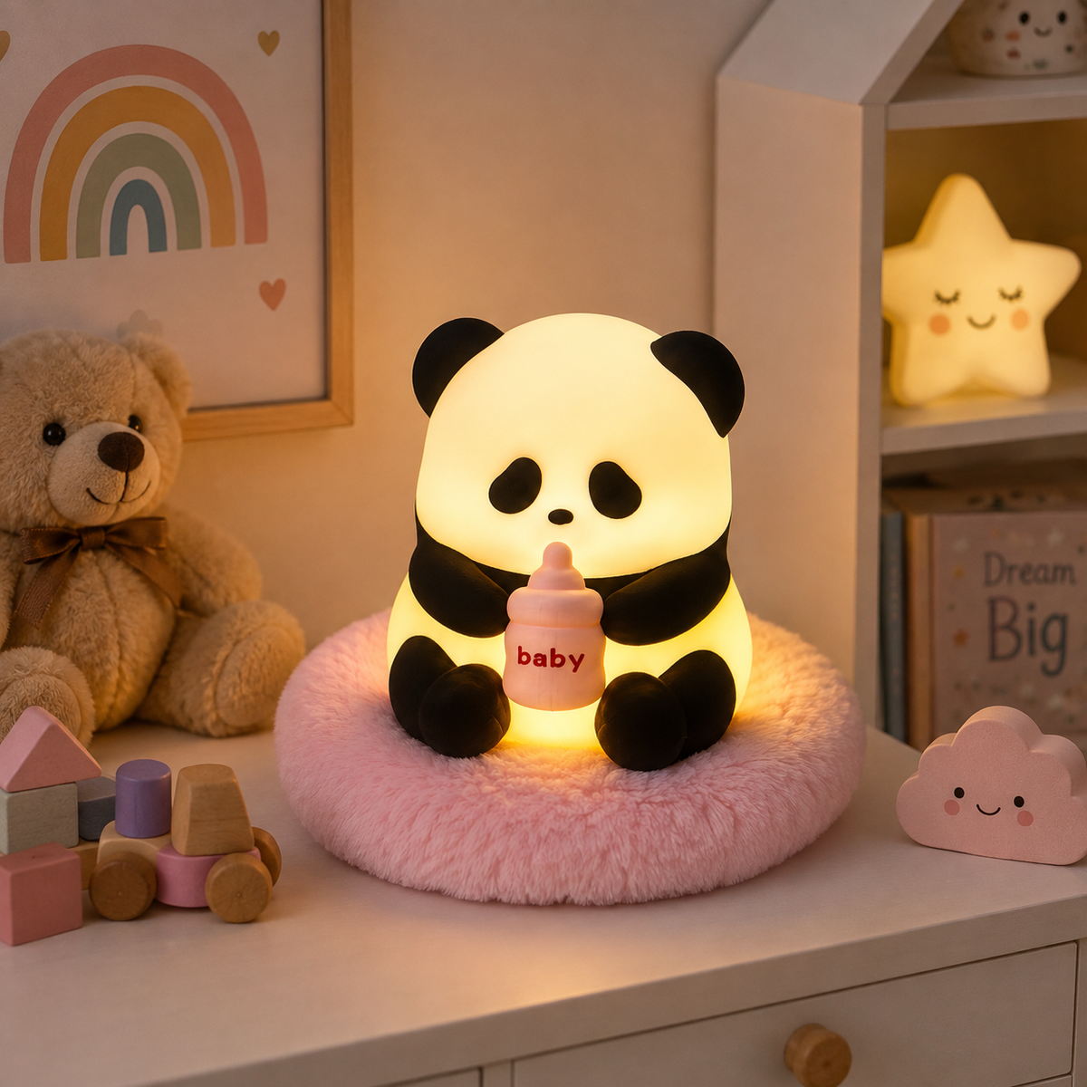 Flower Panda Night Light