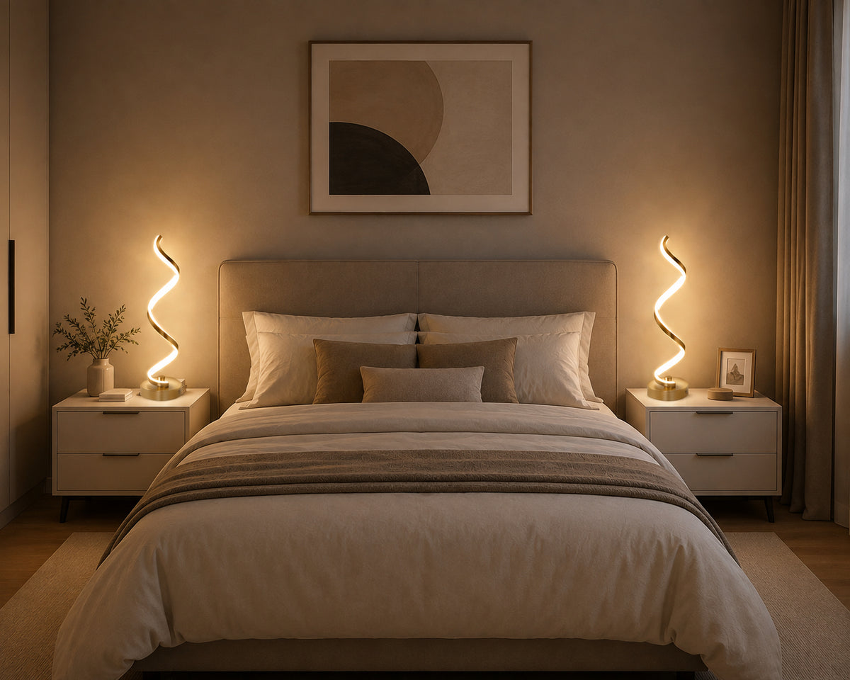 Modern Spiral LED Table Lamp
