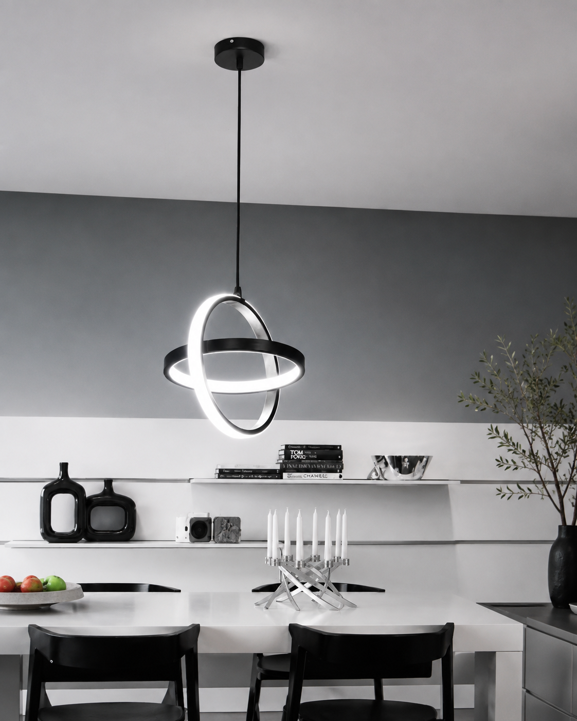 Nordic Modern LED Pendant Light | Minimalist Hanging Ceiling Lamp for Kitchen, Dining Room & Living Space