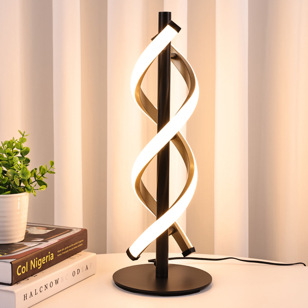 Double Helix LED Table Lamp