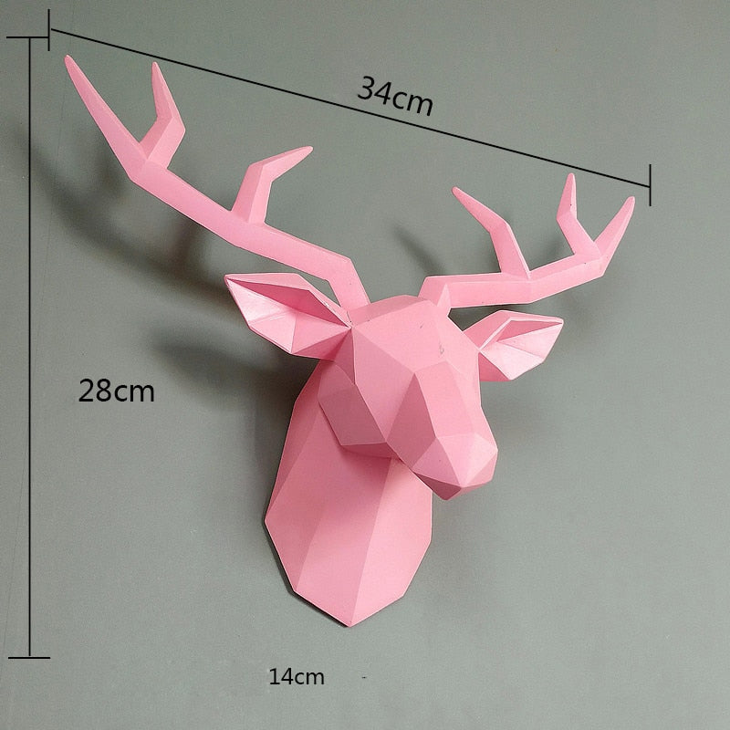 Nordic Deer Wall Sculpture