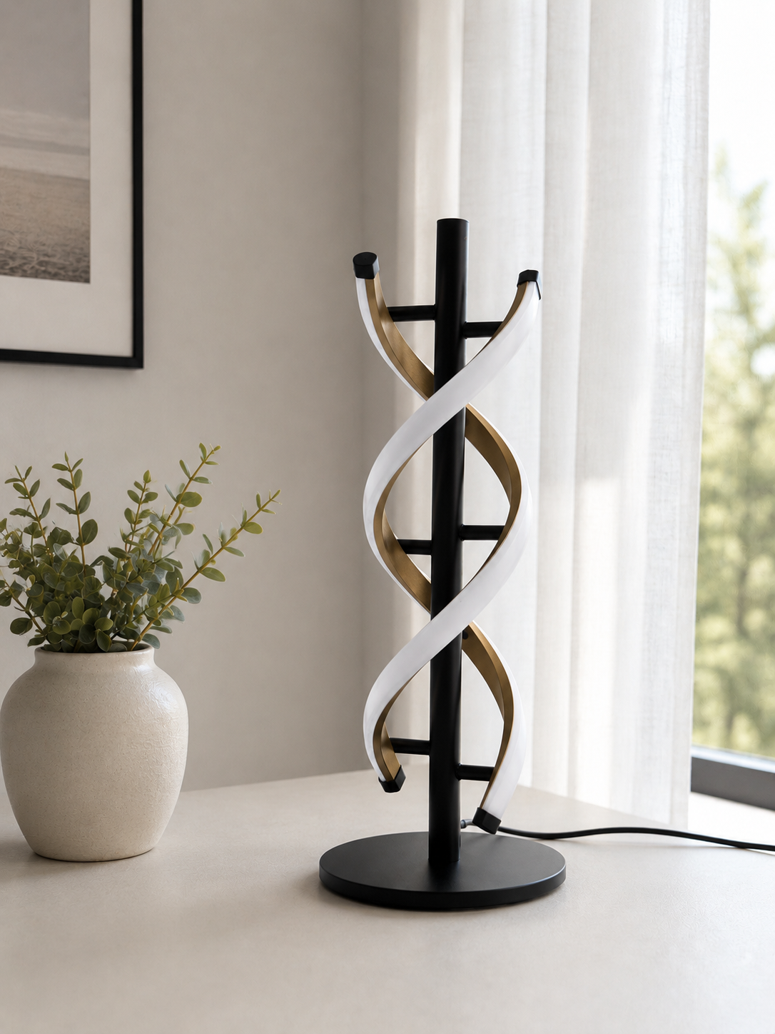 Double Helix LED Table Lamp