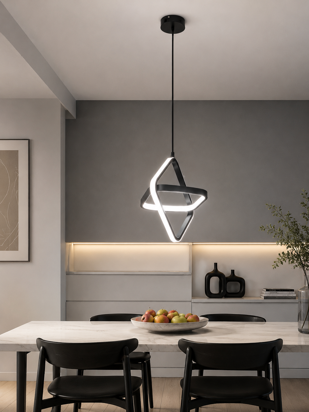 Nordic Modern LED Pendant Light | Minimalist Hanging Ceiling Lamp for Kitchen, Dining Room & Living Space