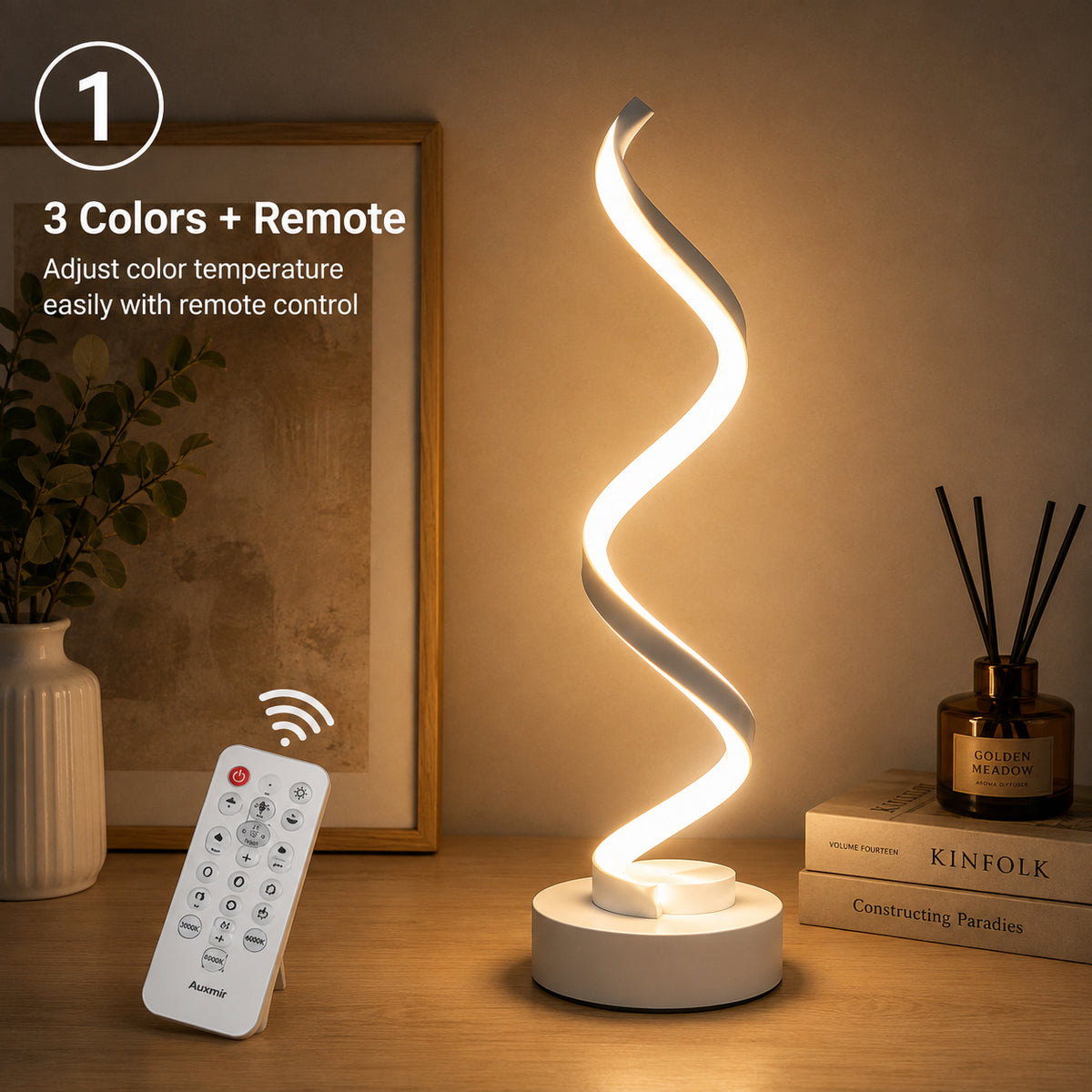 Modern Spiral LED Table Lamp