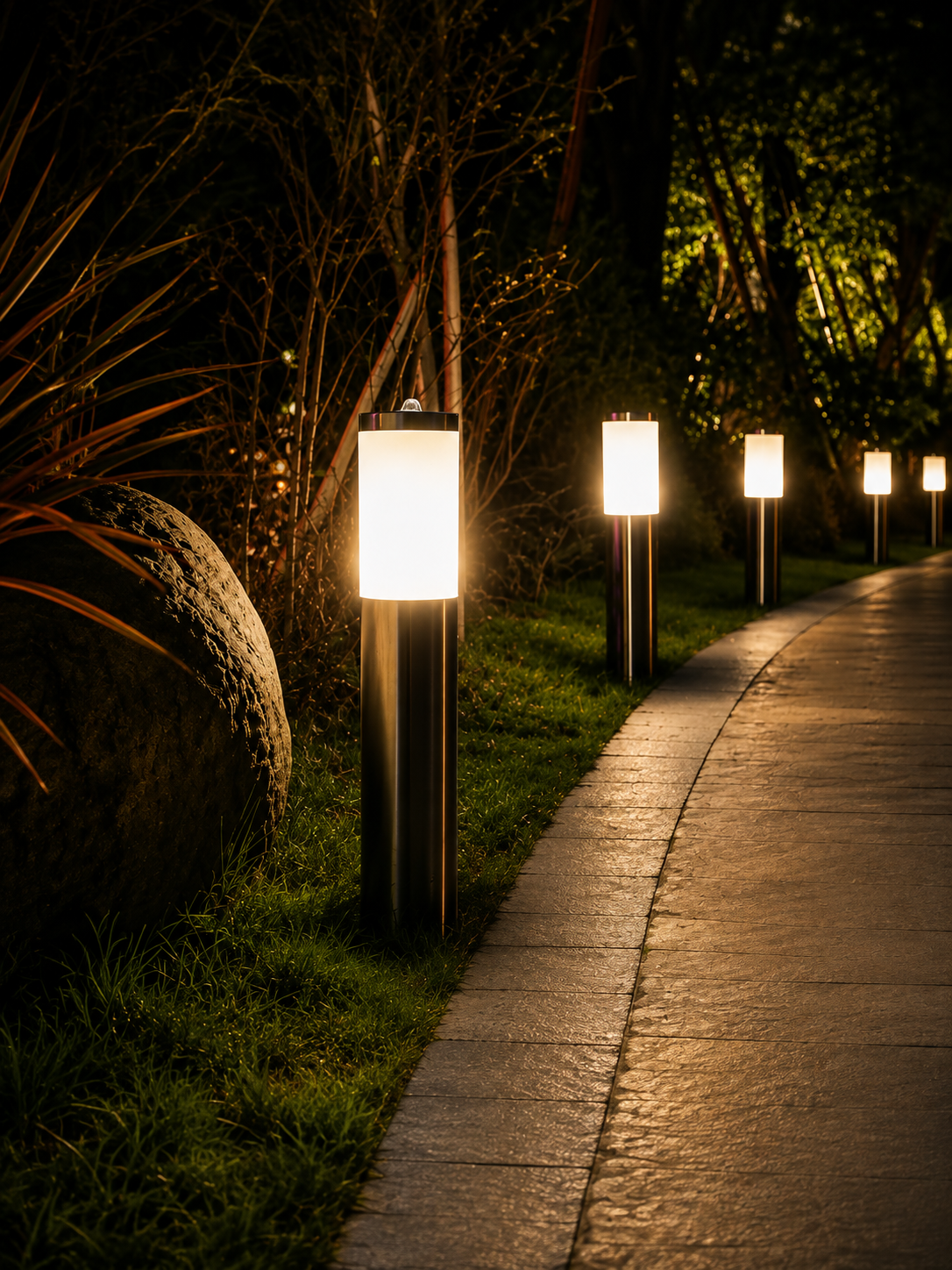 Modern Stainless Steel Outdoor Garden Light