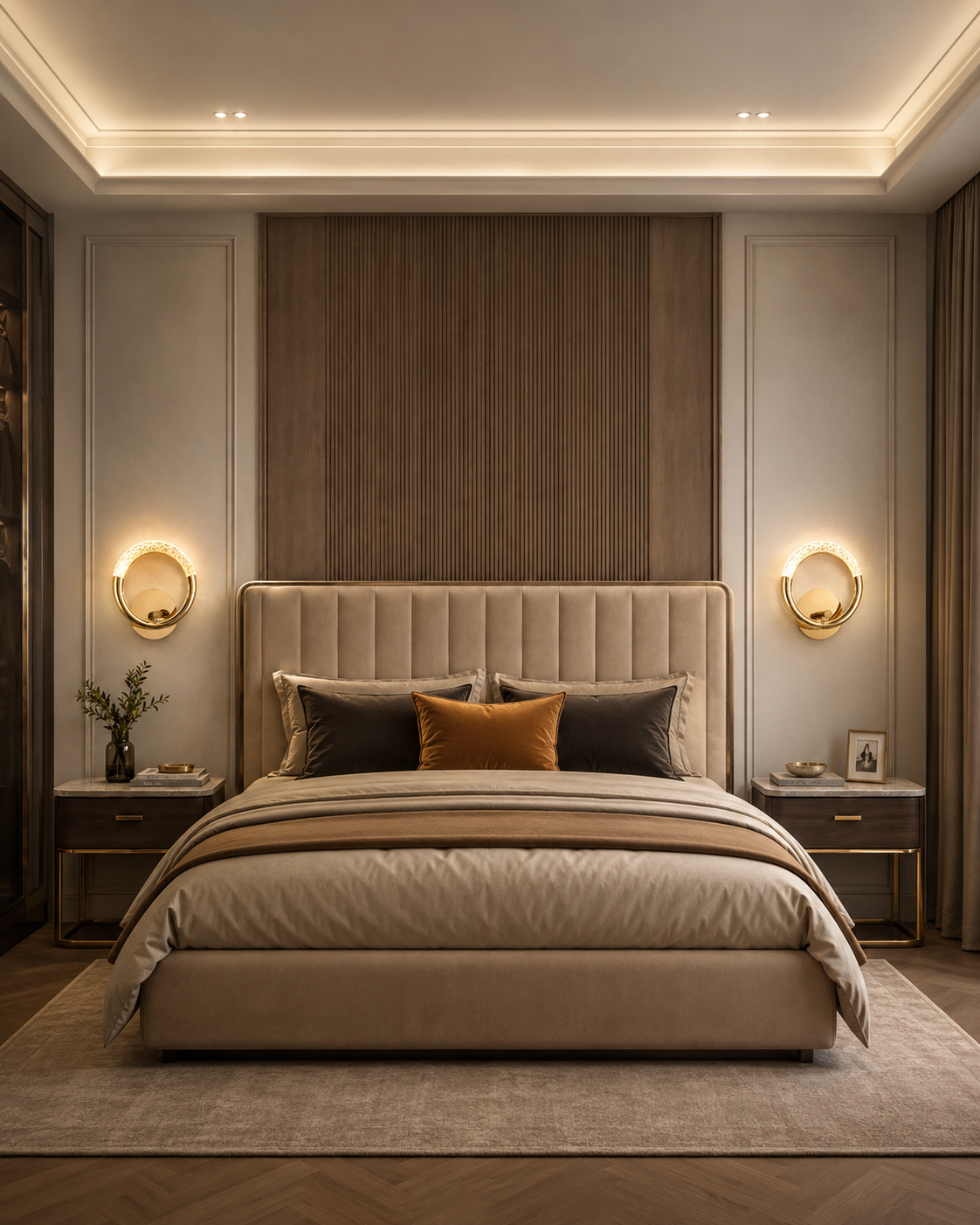 Luxury Gold LED Wall Sconce