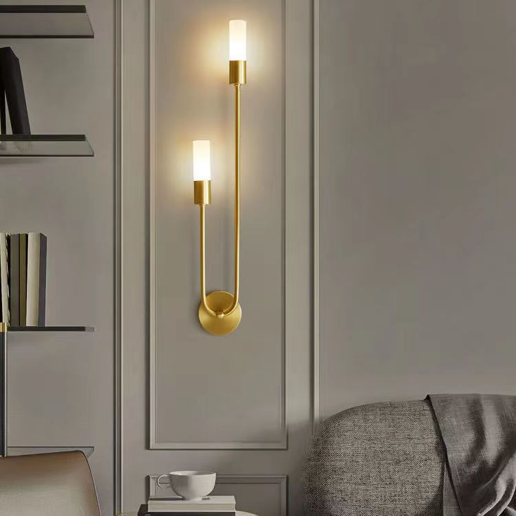 Modern Gold Dual Wall Sconce