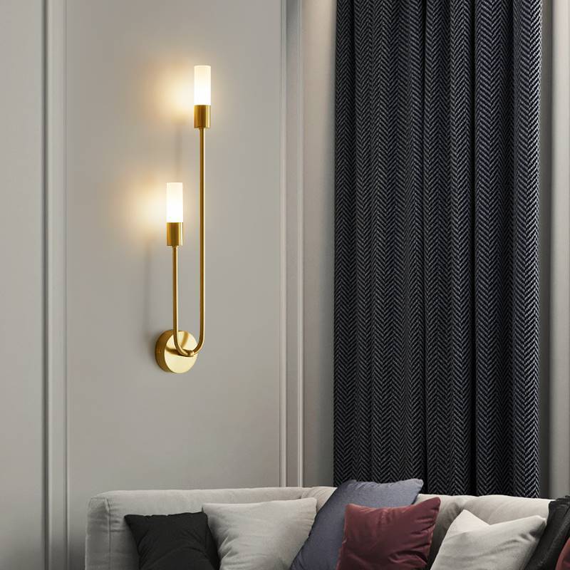 Modern Gold Dual Wall Sconce