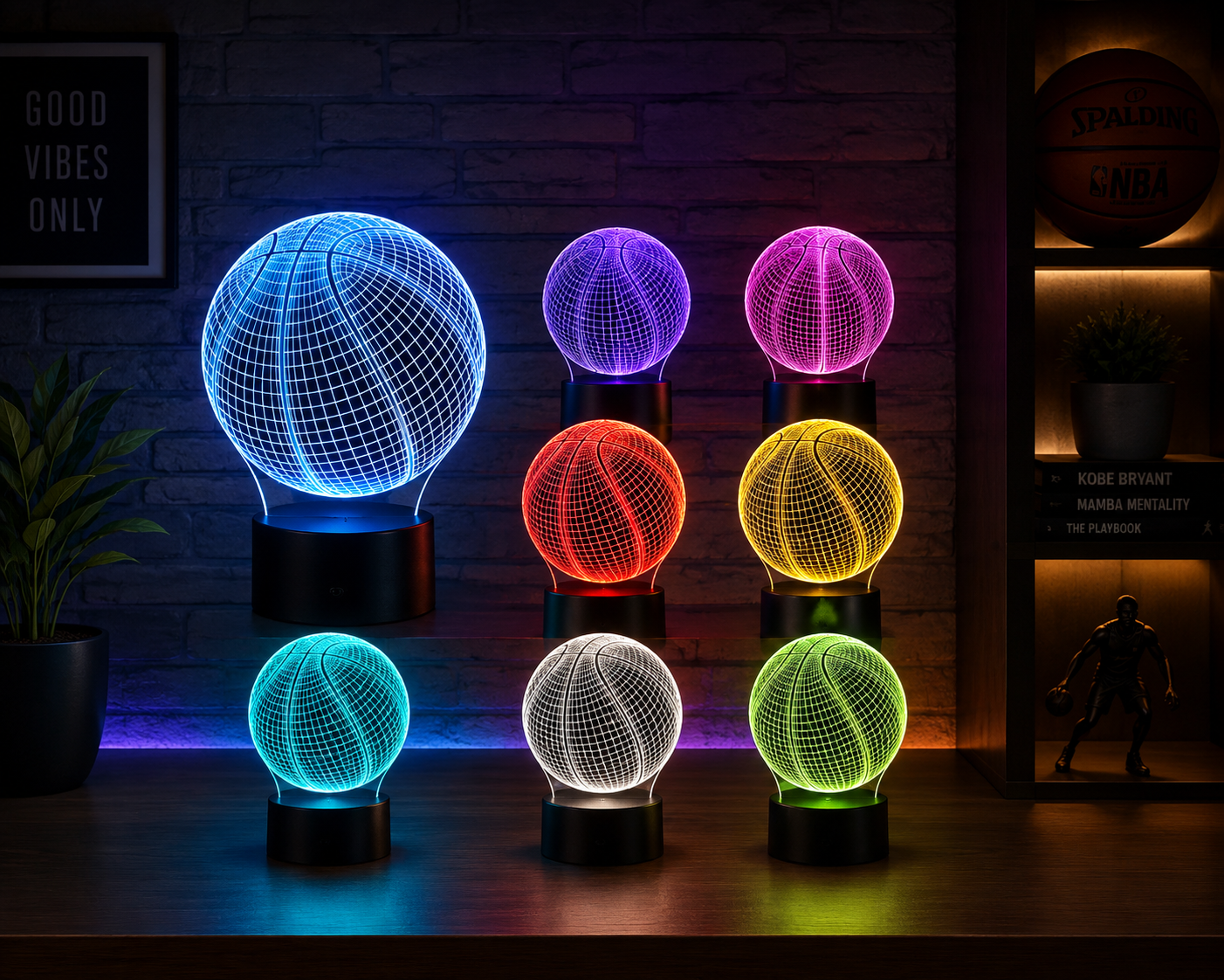 Basketball Creative 3D Table Lamp