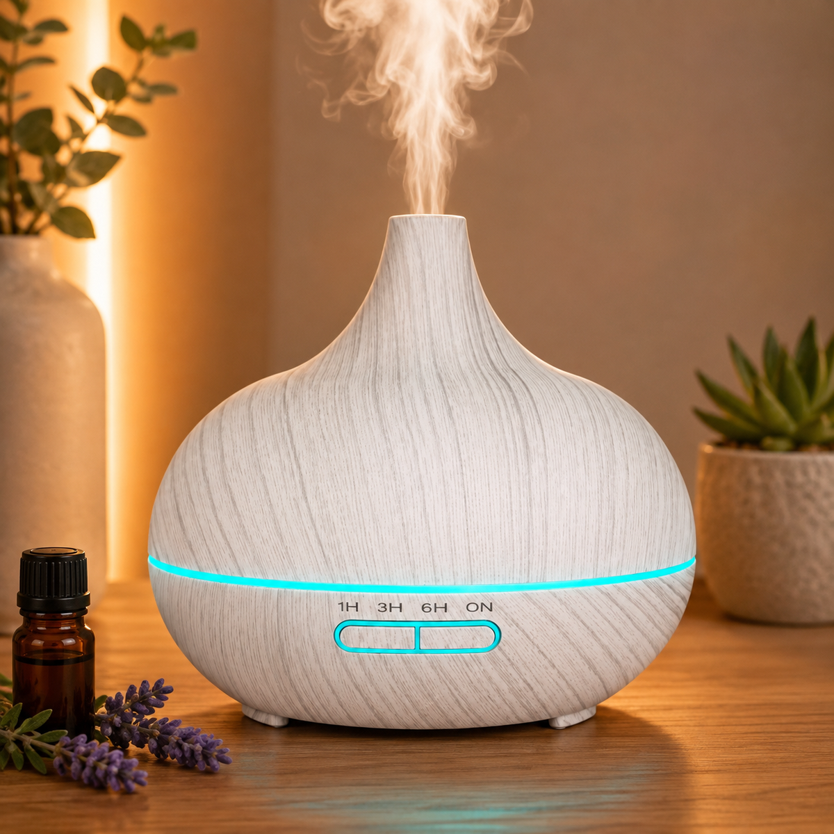 Wood Grain Essential Oil Diffuser & Humidifier