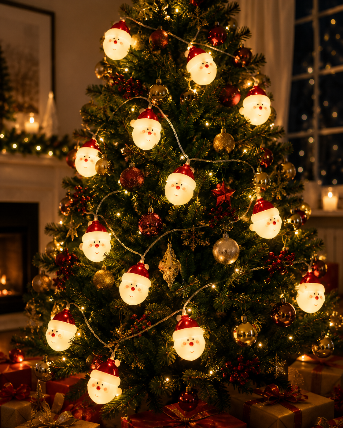 Santa Claus LED String Lights