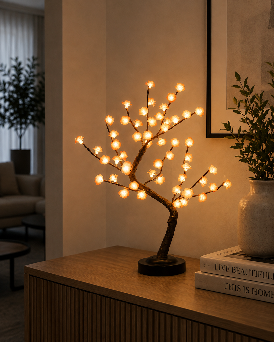 LED Blossom Tree Lamp | USB Decorative Bonsai Light for Bedroom, Living Room & Home Décor