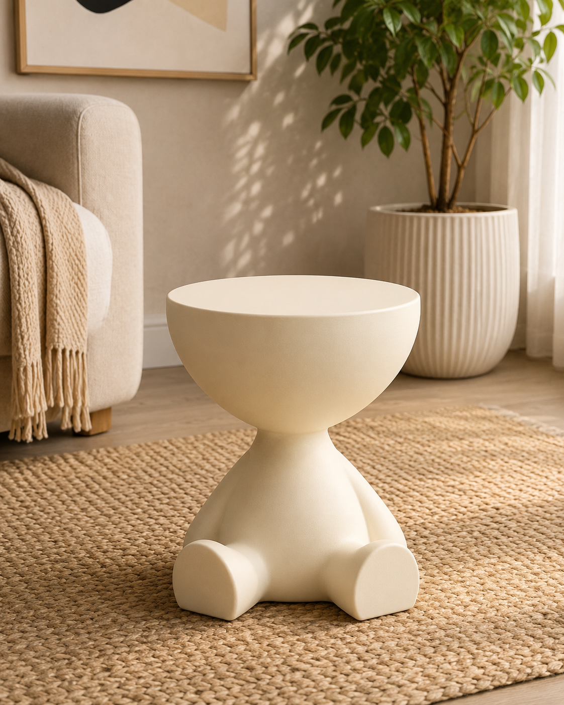 Modern Sculptural Side Table