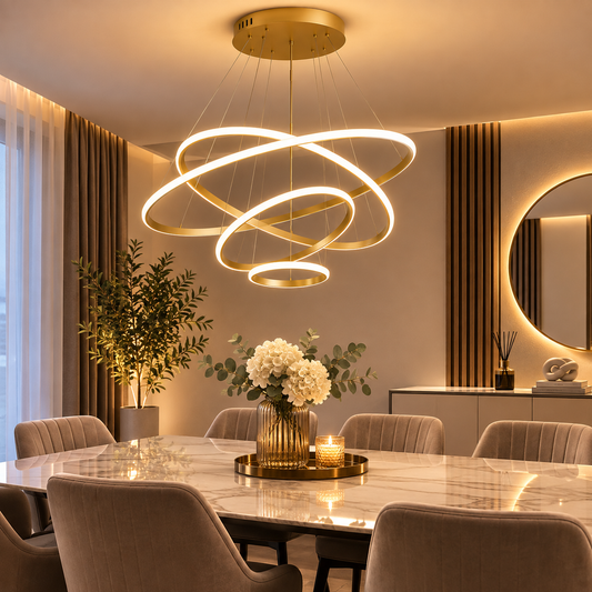 Modern LED Ring Chandelier