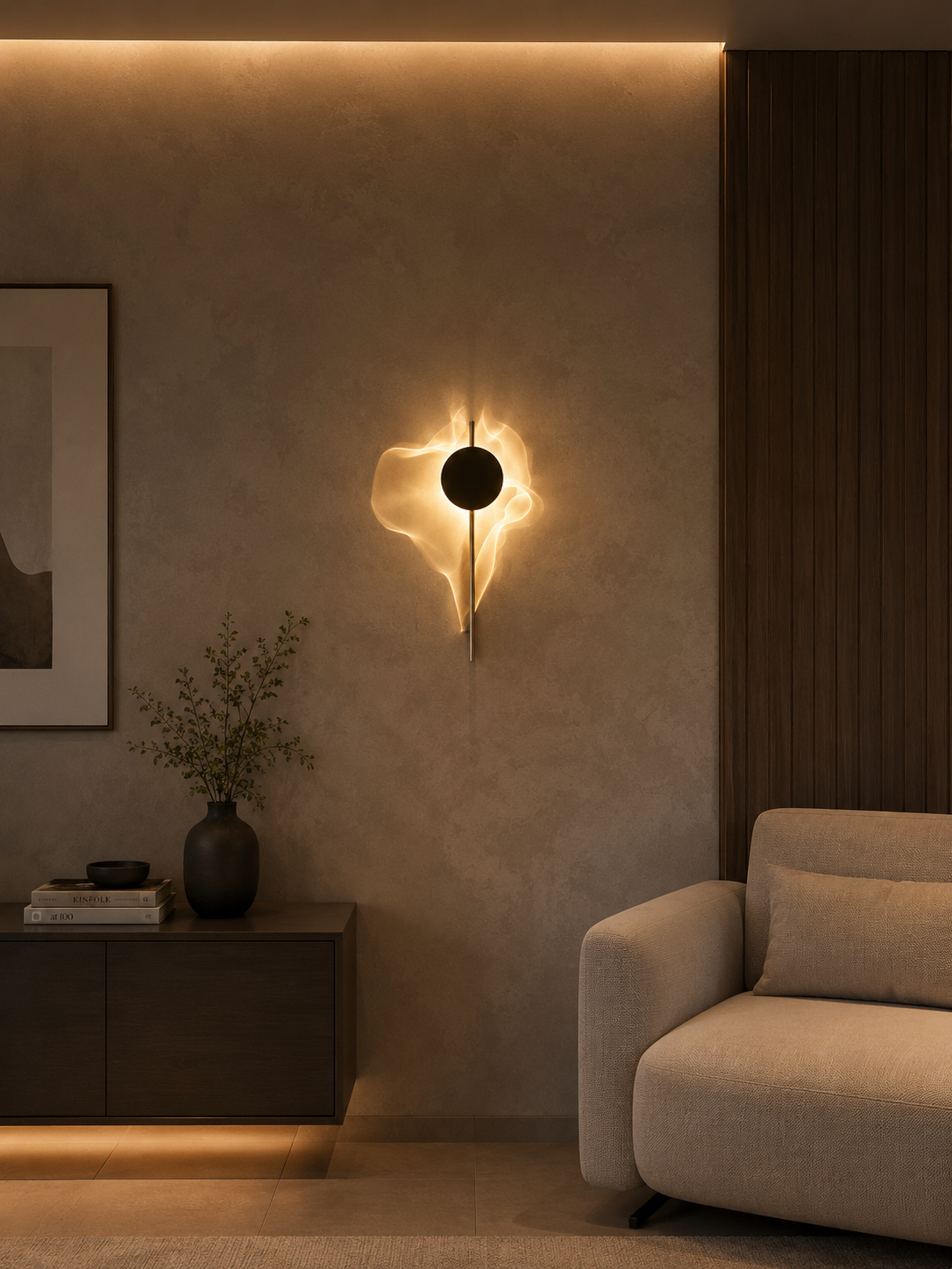Modern Corrugated LED Wall Light | Waterproof Minimalist Indoor & Outdoor Wall Sconce