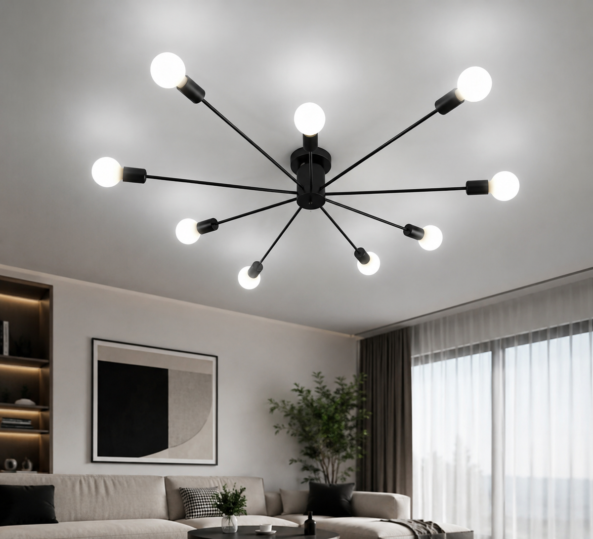 Modern Nordic Sputnik Ceiling Light