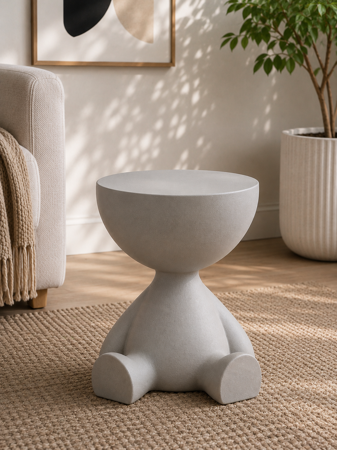 Modern Sculptural Side Table