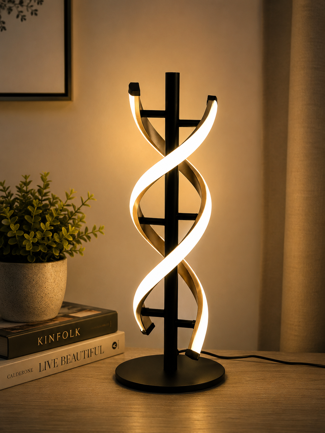 Double Helix LED Table Lamp