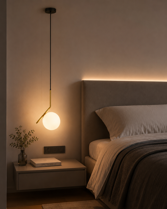 Modern Nordic Glass Globe Pendant Light