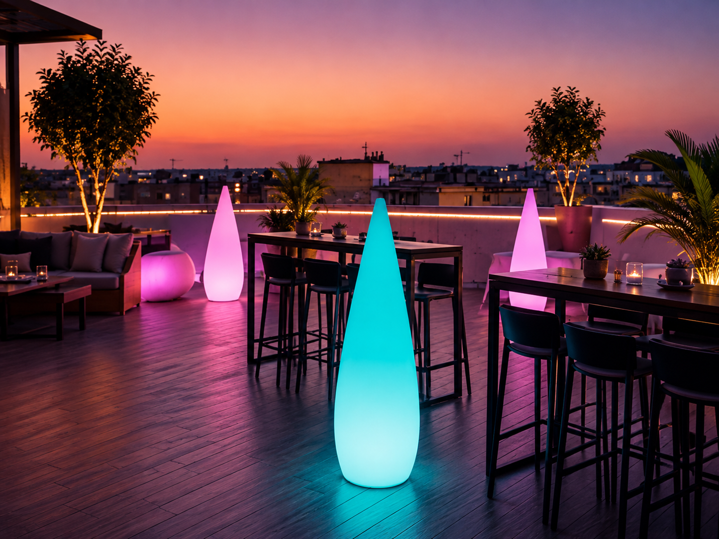 Outdoor LED Water Drop Light – Waterproof Garden Decoration