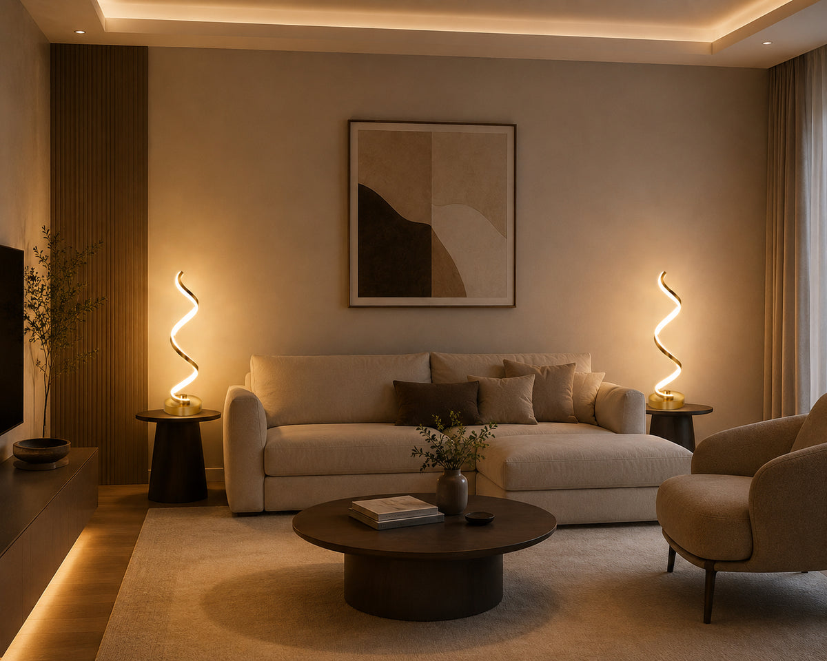 Modern Spiral LED Table Lamp